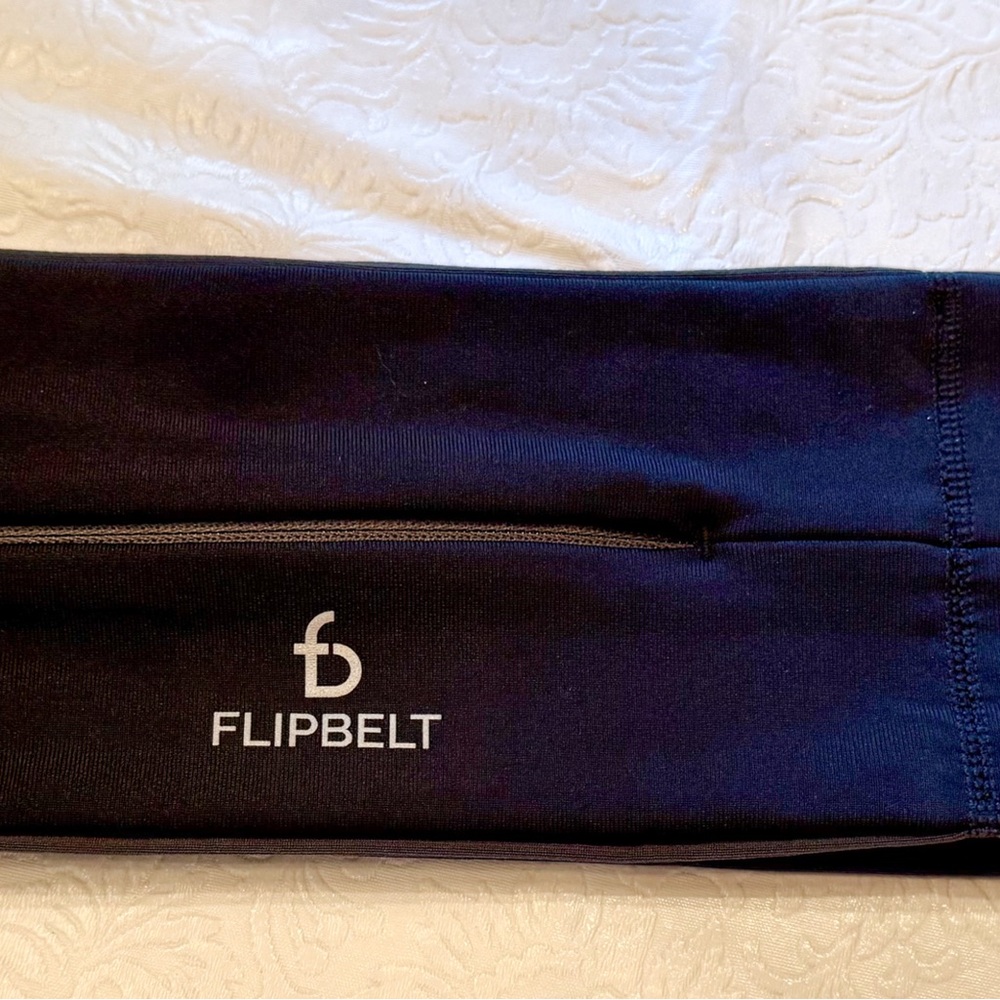 FlipBelt Black Running Waist Pack - Hands-Free Fitness Belt